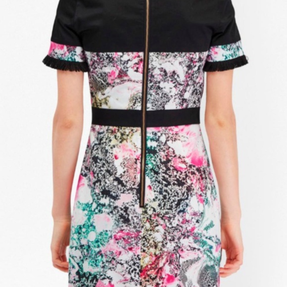 French Connection Mineral Pool multicolored mini dress sz 6 US - Picture 3 of 15